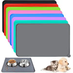 Cat Dog Food Mat For Pet Feeding Bowl Floors Waterproof Non Slip Silicone Pet Bowl Mat - High-Lipped Non-Stick