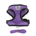 Cat Dog Harness with Lead Leash Adjustable Vest Polyester Mesh Breathable Harnesses Reflective sti for Small Dog Cat