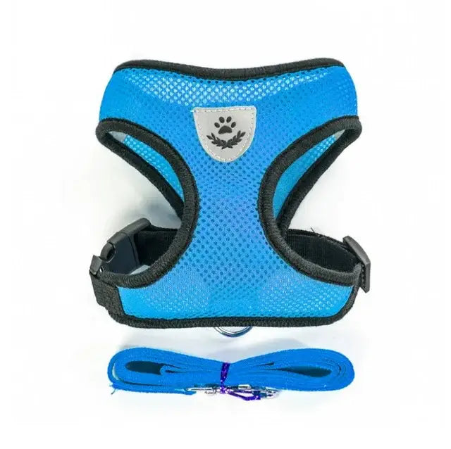 Cat Dog Harness with Lead Leash Adjustable Vest Polyester Mesh Breathable Harnesses Reflective sti for Small Dog Cat