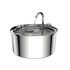 Cat Drinking Fountain Automatic Stainless Steel Pet Fountains Water Dispenser Ultra-quiet Pump Water Foutain for