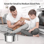 Cat Drinking Fountain Automatic Stainless Steel Pet Fountains Water Dispenser Ultra-quiet Pump Water Foutain for