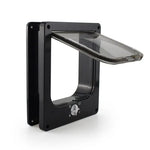 Cat entry and exit controllable directional door creative multifunctional cat door opening pet supplies - Black / M