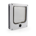 Cat entry and exit controllable directional door creative multifunctional cat door opening pet supplies - White / M