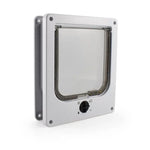 Cat entry and exit controllable directional door creative multifunctional cat door opening pet supplies - White / M
