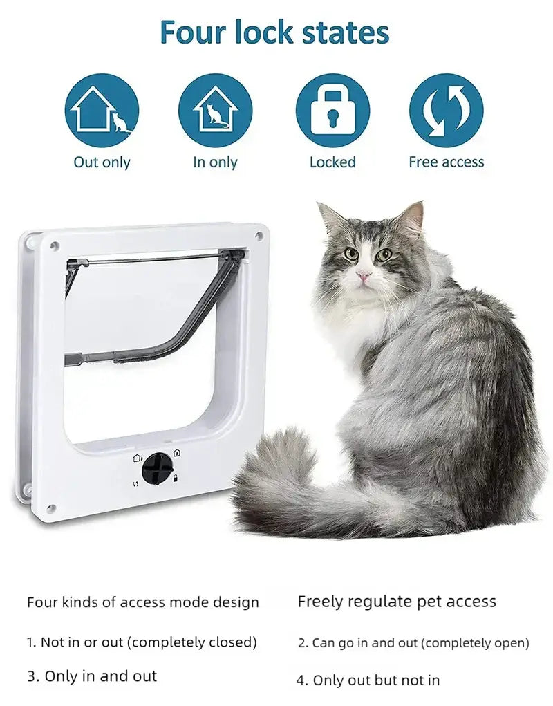 Cat entry and exit controllable directional door creative multifunctional cat door opening pet supplies