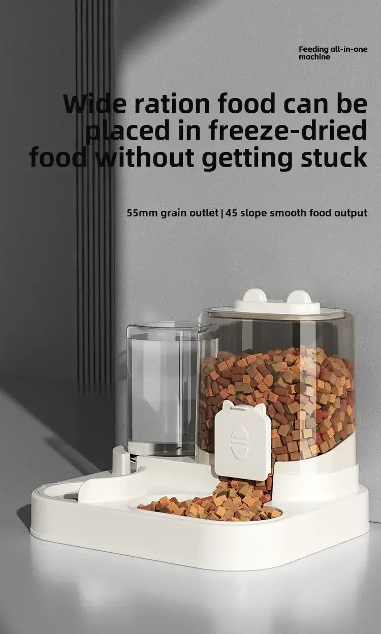 Cat Feeder Dog and Cat Basin Equipped with Water Dispenser Bowl Automatic Recycling Utensil Universal Pet Products