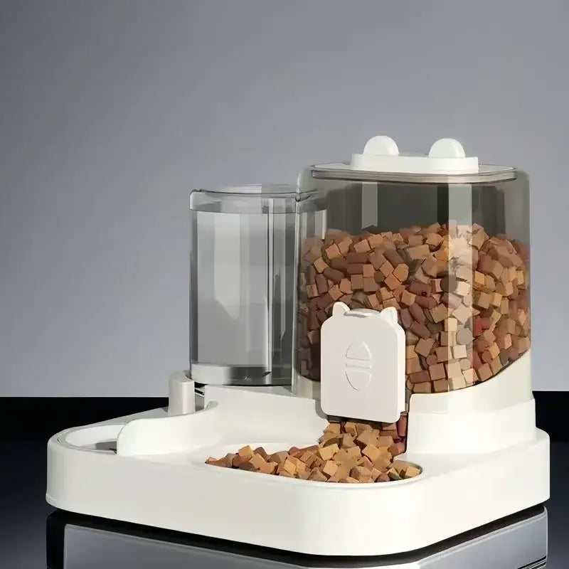 Cat Feeder Dog and Cat Basin Equipped with Water Dispenser Bowl Automatic Recycling Utensil Universal Pet Products