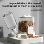 Cat Feeder Dog and Cat Basin Equipped with Water Dispenser Bowl Automatic Recycling Utensil Universal Pet Products