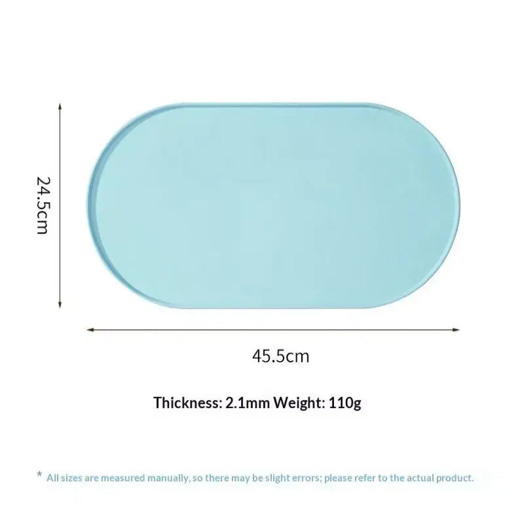 Cat Feeding Mat With Non-Slip Waterproof Design Pet Food Mat Compatible With Cat/Dog Bowls Multipet Households