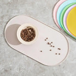 Cat Feeding Mat With Non-Slip Waterproof Design Pet Food Mat Compatible With Cat/Dog Bowls Multipet Households