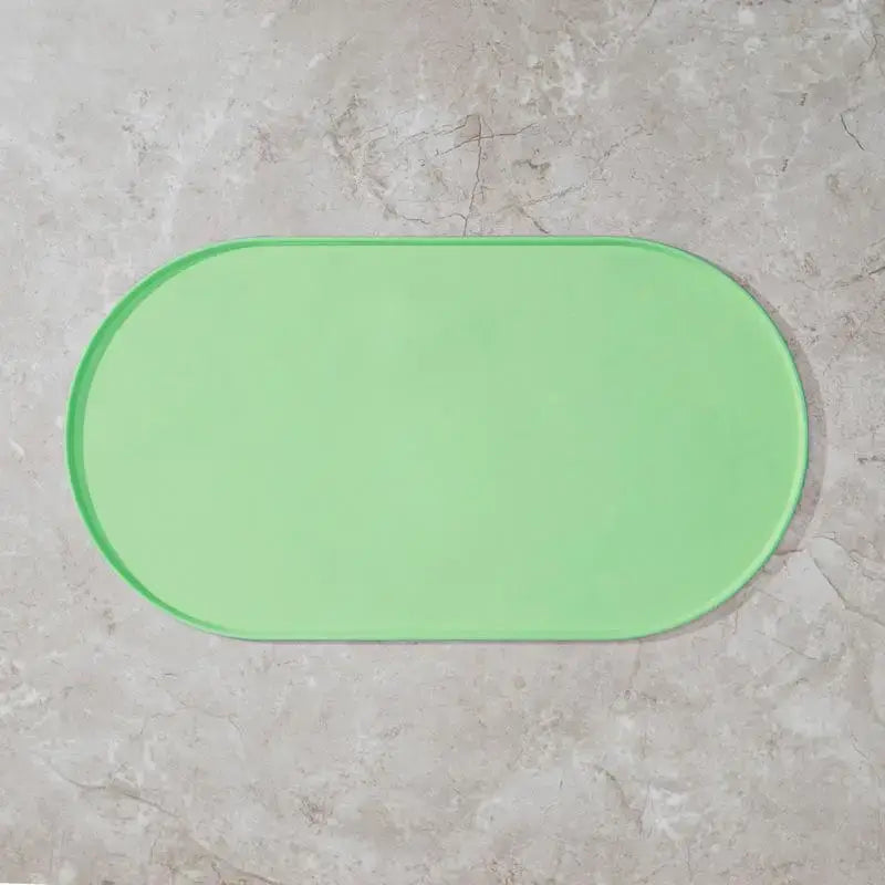 Cat Feeding Mat With Non-Slip Waterproof Design Pet Food Mat Compatible With Cat/Dog Bowls Multipet Households - A6