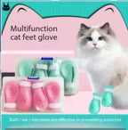 Cat foot anti-scratch and anti-bite cat headgear bath and nail clipping handy gadget injections feeding medicine beauty,