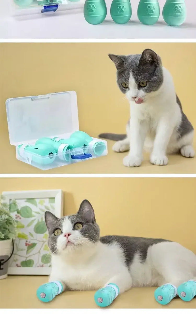 Cat foot anti-scratch and anti-bite cat headgear bath and nail clipping handy gadget injections feeding medicine beauty,