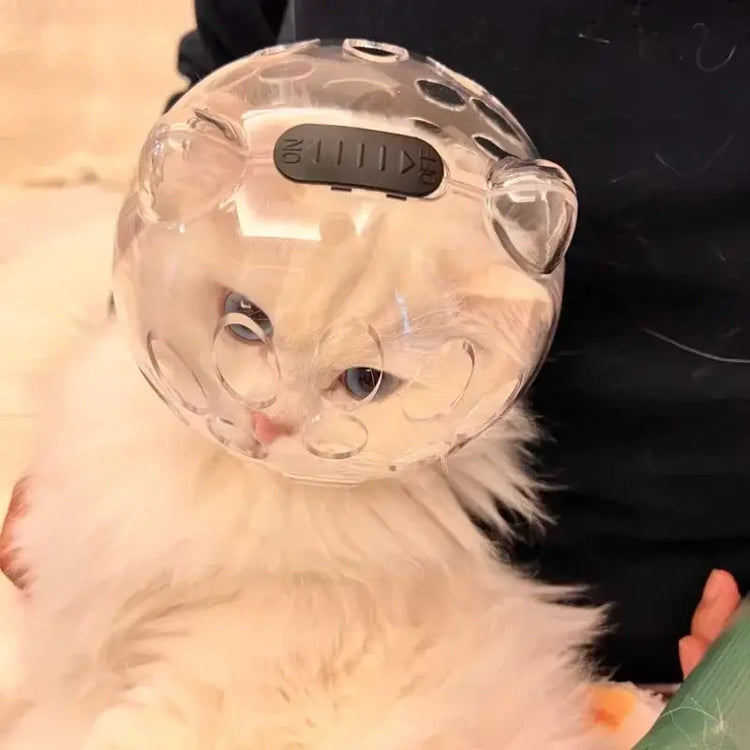 Cat Head Cover Portable Transparent Prevent Biting and Scratching Breathable Safety Travel Cat Carrier Bag Cats Pet