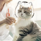 Cat Head Cover Portable Transparent Prevent Biting and Scratching Breathable Safety Travel Cat Carrier Bag Cats Pet