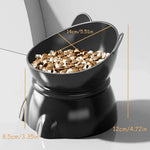 Cat Head Elevated Pet Bowls - Neck Protection Anti-Black Chin Anti-Spill Food & Water Bowls for Cats Ergonomic Feeding