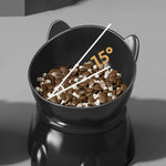 Cat Head Elevated Pet Bowls - Neck Protection Anti-Black Chin Anti-Spill Food & Water Bowls for Cats Ergonomic Feeding
