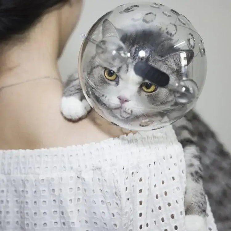 Cat head protection ball pet grooming accessories breathable mask swimming helmet cat supplies