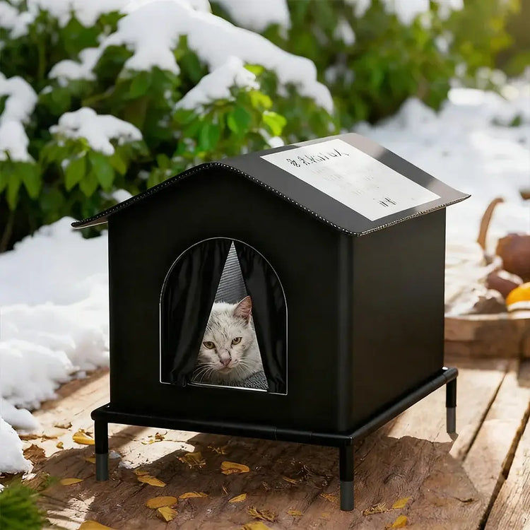 Cat House for Outside or Indoor Coldproof and Insulated Designs for Strays Cats All Season Large Capacity and Warm