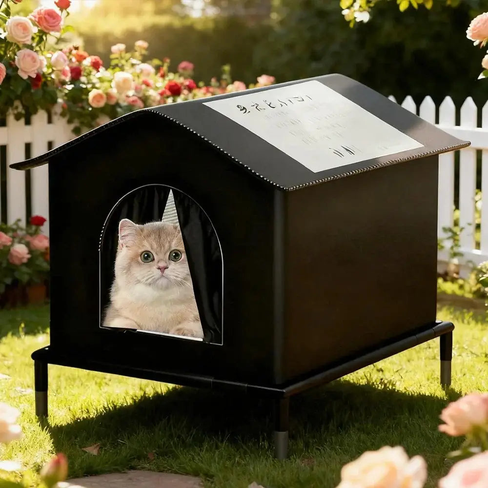 Cat House for Outside or Indoor Coldproof and Insulated Designs for Strays Cats All Season Large Capacity and Warm