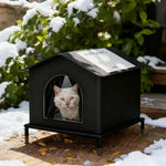 Cat House for Outside or Indoor Coldproof and Insulated Designs for Strays Cats All Season Large Capacity and Warm