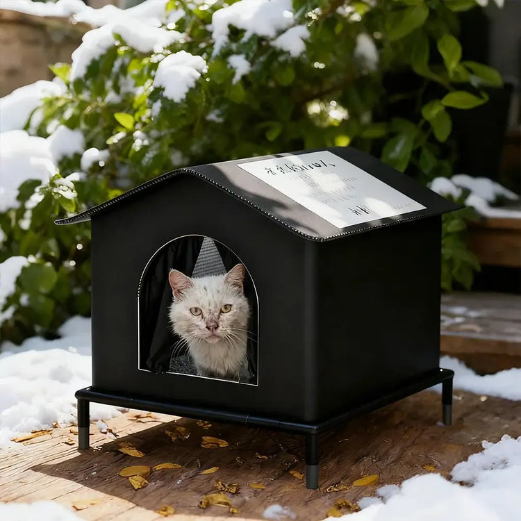 Cat House for Outside or Indoor Coldproof and Insulated Designs for Strays Cats All Season Large Capacity and Warm