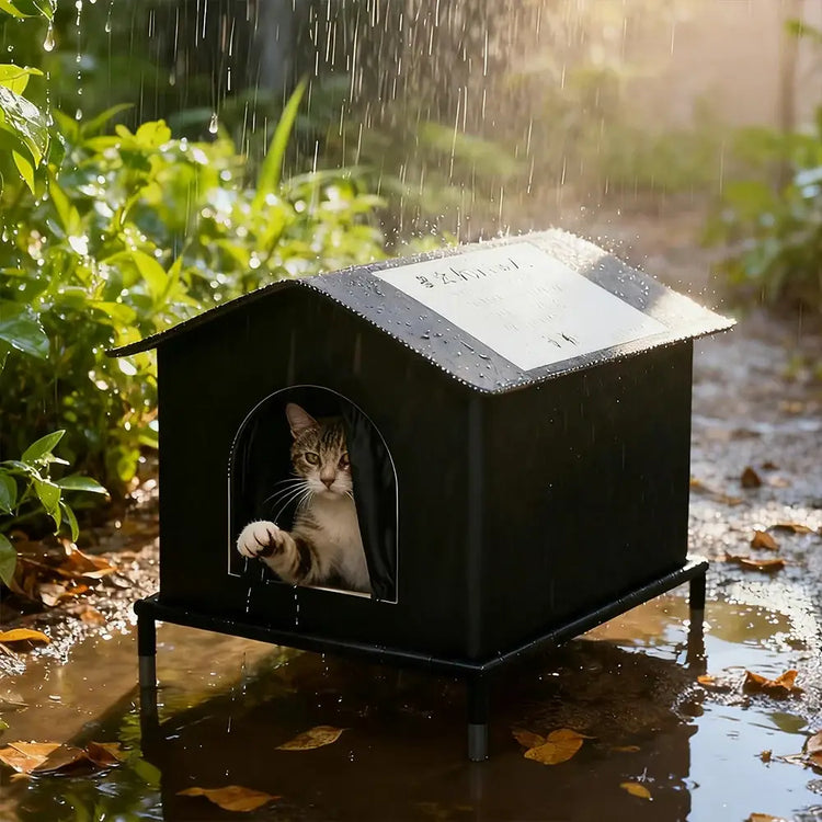 Cat House for Outside or Indoor Coldproof and Insulated Designs for Strays Cats All Season Large Capacity and Warm
