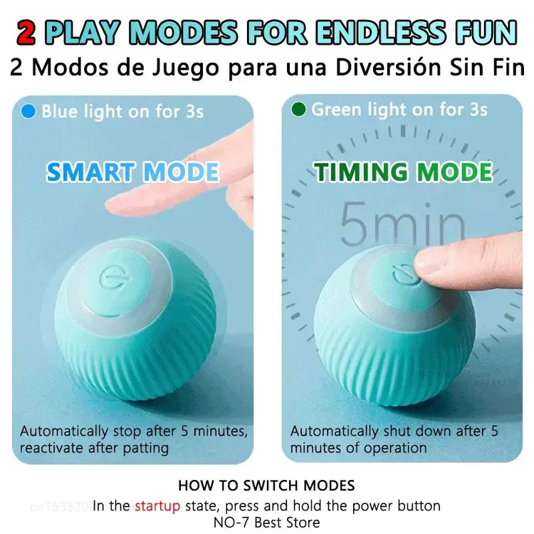Cat Interactive Ball Smart Cat Toys Electronic Interactive Cat Toy Indoor Automatic Rolling Magic Ball PetAccessories