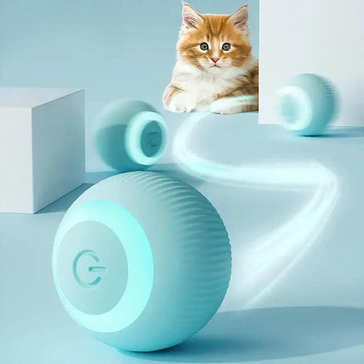 Cat Interactive Ball Smart Cat Toys Electronic Interactive Cat Toy Indoor Automatic Rolling Magic Ball PetAccessories
