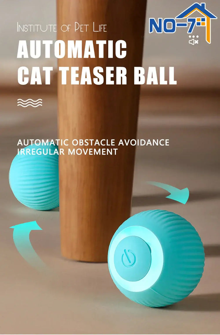 Cat Interactive Ball Smart Cat Toys Electronic Interactive Cat Toy Indoor Automatic Rolling Magic Ball PetAccessories