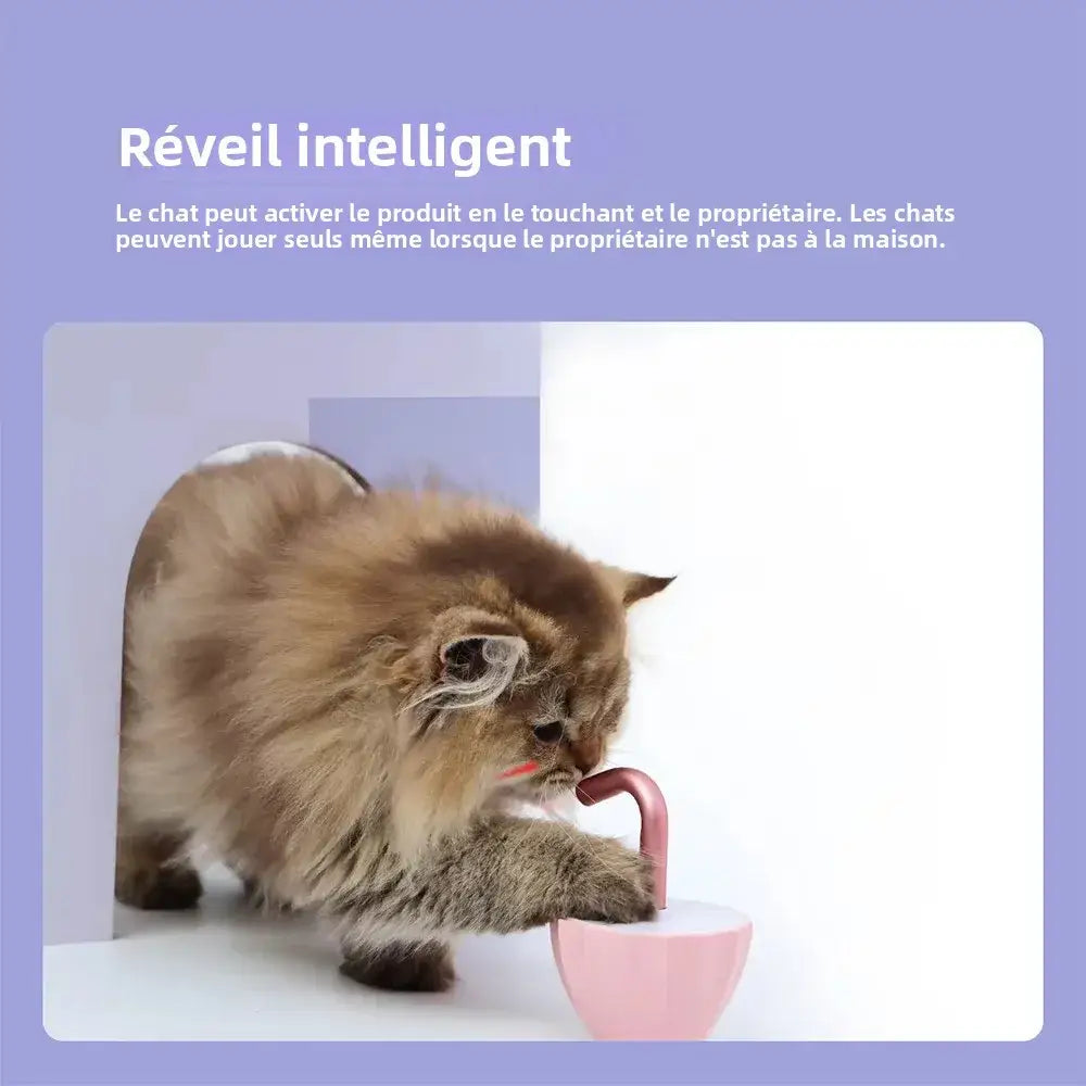 Cat Laser Toy Interactive Tumbler Design for Indoor Kitten Tumbler Interaction Toys USB Charging 360 Degree Irregular