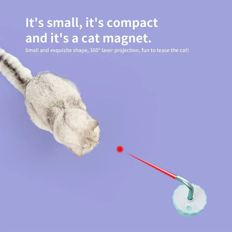 Cat Laser Toy Interactive Tumbler Design for Indoor Kitten Tumbler Interaction Toys USB Charging 360 Degree Irregular