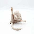 Cat Licking Paw Figurine Minimalist Home Decor Creative Gift