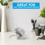 Cat Licking Paw Figurine Minimalist Home Decor Creative Gift