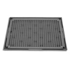 Cat Litter Box Mat 41x28x2cm Spacious Plastic Double Layer Washable Cat Litter Catcher Mat with Anti Slip Bottom Pet