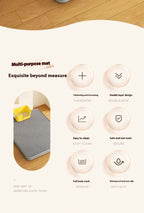 Cat Litter Mat 2-Layer Design Premium Sand Trapping Technology Waterproof Base Non-Slip Pet Floor Protector for Indoor