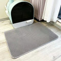Cat Litter Mat 2-Layer Design Premium Sand Trapping Technology Waterproof Base Non-Slip Pet Floor Protector for Indoor
