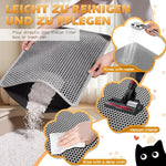 Cat Litter Mat Double Layer Waterproof Anti-slip Cat Litter Box Extra Large Size Washable and Reusable Floor Anti-dirty