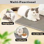 Cat Litter Mat Double Layer Waterproof Anti-slip Cat Litter Box Extra Large Size Washable and Reusable Floor Anti-dirty