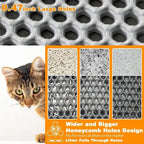 Cat Litter Mat Large Size Waterproof Pet Toilet Cat Litter Trapping Mat Non Slip Double Layer Cats Litter Box Pad Pet