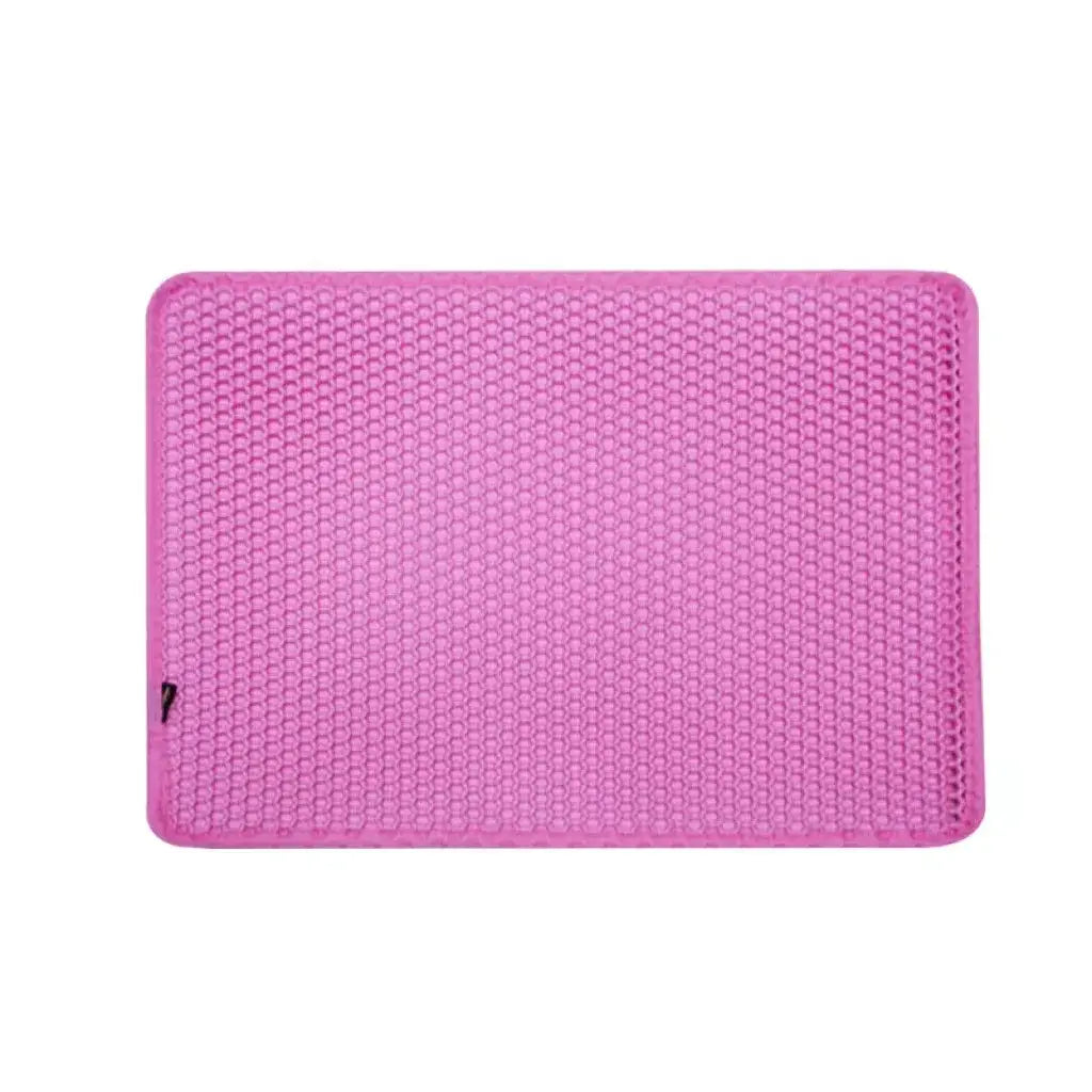 Cat Litter Mat Large Size Waterproof Pet Toilet Cat Litter Trapping Mat Non Slip Double Layer Cats Litter Box Pad Pet