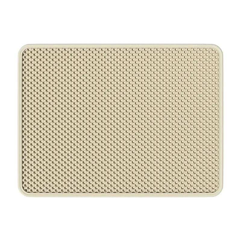 Cat litter mat - prevents litter tracking filters stops splashing keeps litter box clean,double-layer pet mat for cats