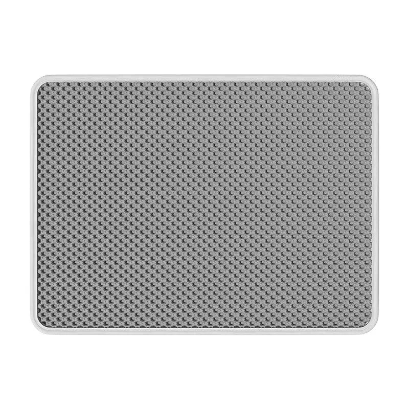 Cat litter mat - prevents litter tracking filters stops splashing keeps litter box clean,double-layer pet mat for cats
