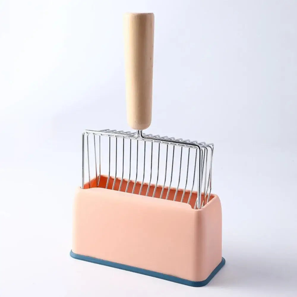 Cat Litter Scoop Set: Fine-Mesh Thickened Large Size – The Ultimate Cat Litter Scoop Plastic Pet Supplies - Pink