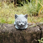 Cat Ornament Resin Cat Statue Realistic Cartoon Cat Sculpture Unique Art Figurines Ornaments Home Decor - Resin