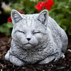 Cat Ornament Resin Cat Statue Realistic Cartoon Cat Sculpture Unique Art Figurines Ornaments Home Decor - Resin