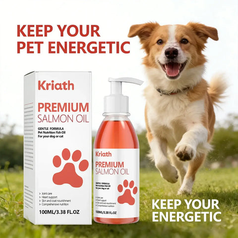 Cat Premium Salmon Oil Nourishing Skin Smooth Hair Protect Joint Support Heart Health Gentle Body Care Pet Nutrition