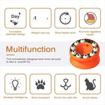 Cat Puzzle Toy Slow Feeder Bowl Fun Interactive Slows Down Pets Eating Protect Kitty Neck Multifunction Pet Feed