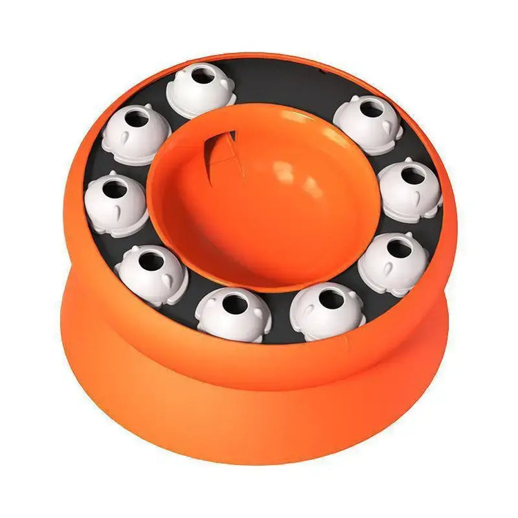 Cat Puzzle Toy Slow Feeder Bowl Fun Interactive Slows Down Pets Eating Protect Kitty Neck Multifunction Pet Feed