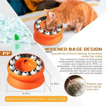Cat Puzzle Toy Slow Feeder Bowl Fun Interactive Slows Down Pets Eating Protect Kitty Neck Multifunction Pet Feed